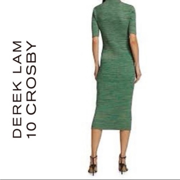 DEREK LAM 10 CROSBY Cianna Rib-Knit Space-Dyed Dress Size XL - Picture 4 of 12